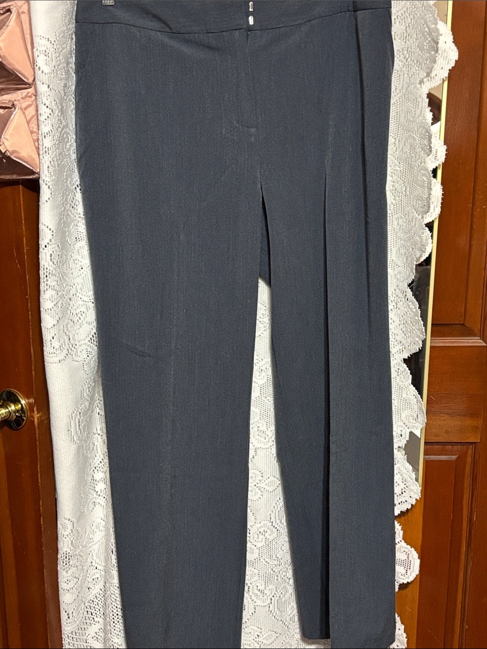 Women’s Straight leg trousers— slate blue gray  size XL. NWT